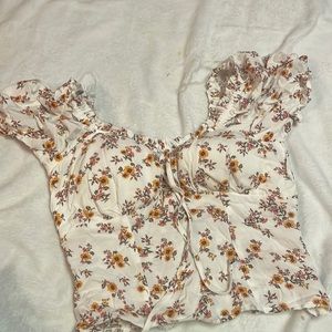 Flower woman, small crop top